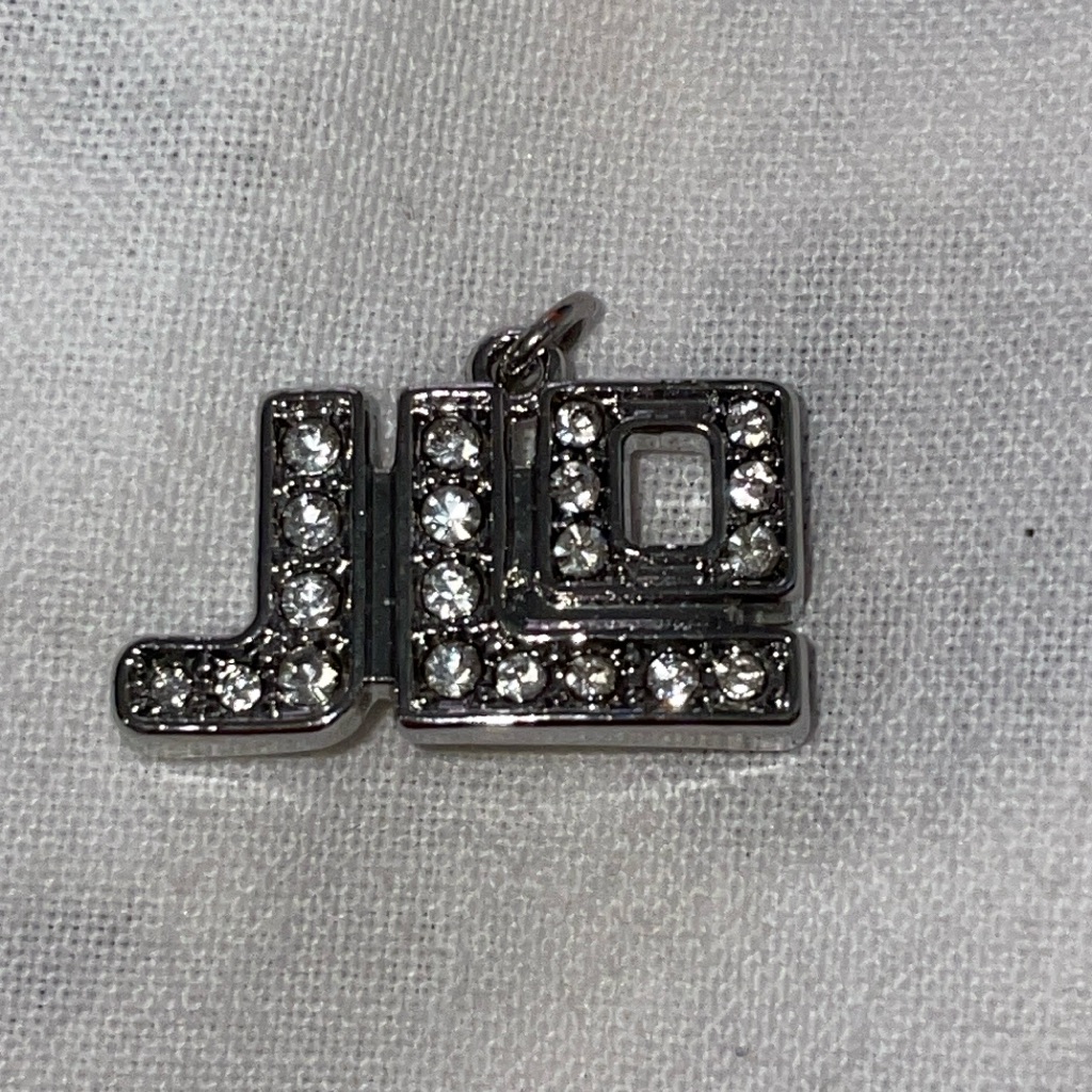 Jlo Silver Tone Bright White Rhinestone Charm 12$